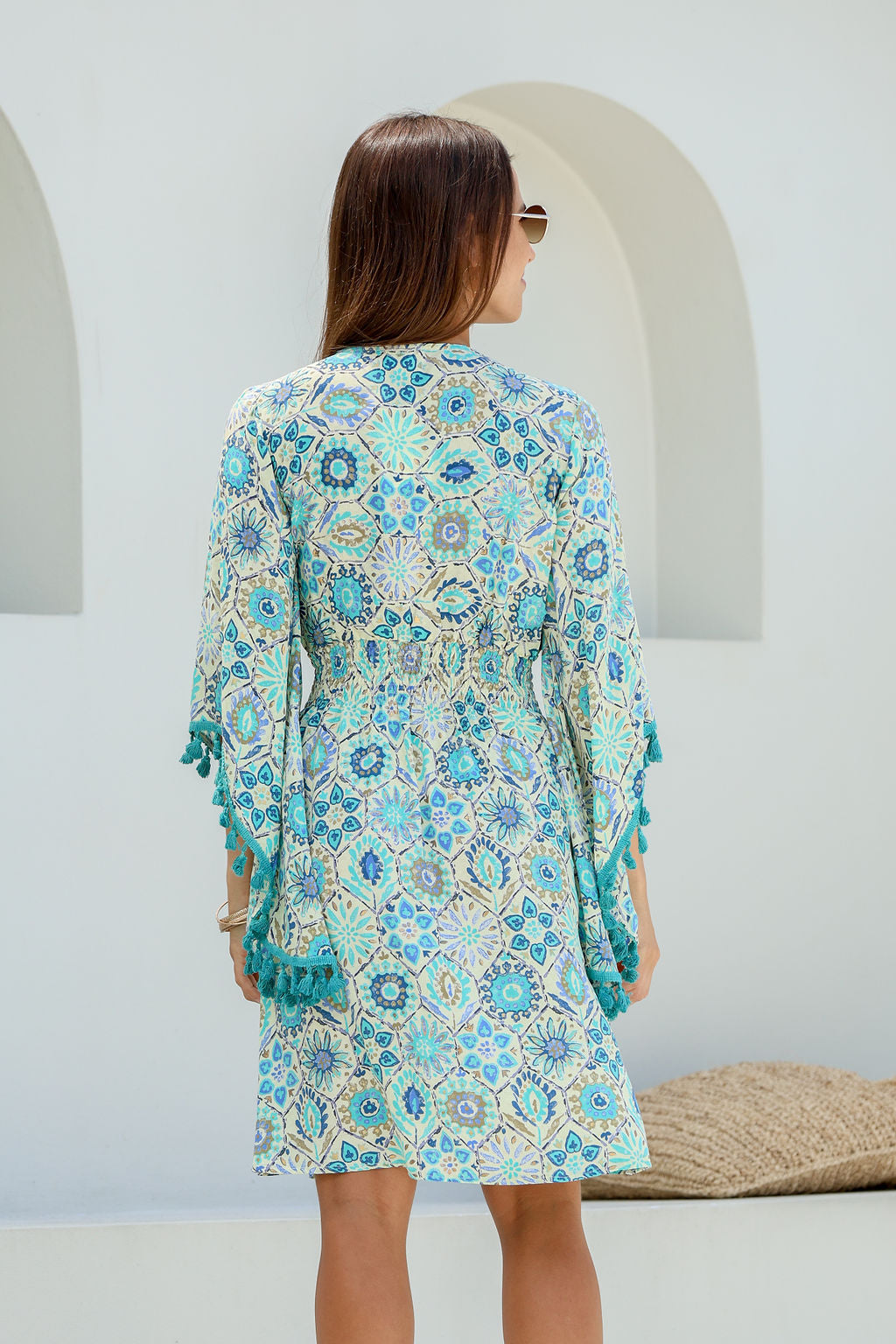 Allannah Dress (Aqua)