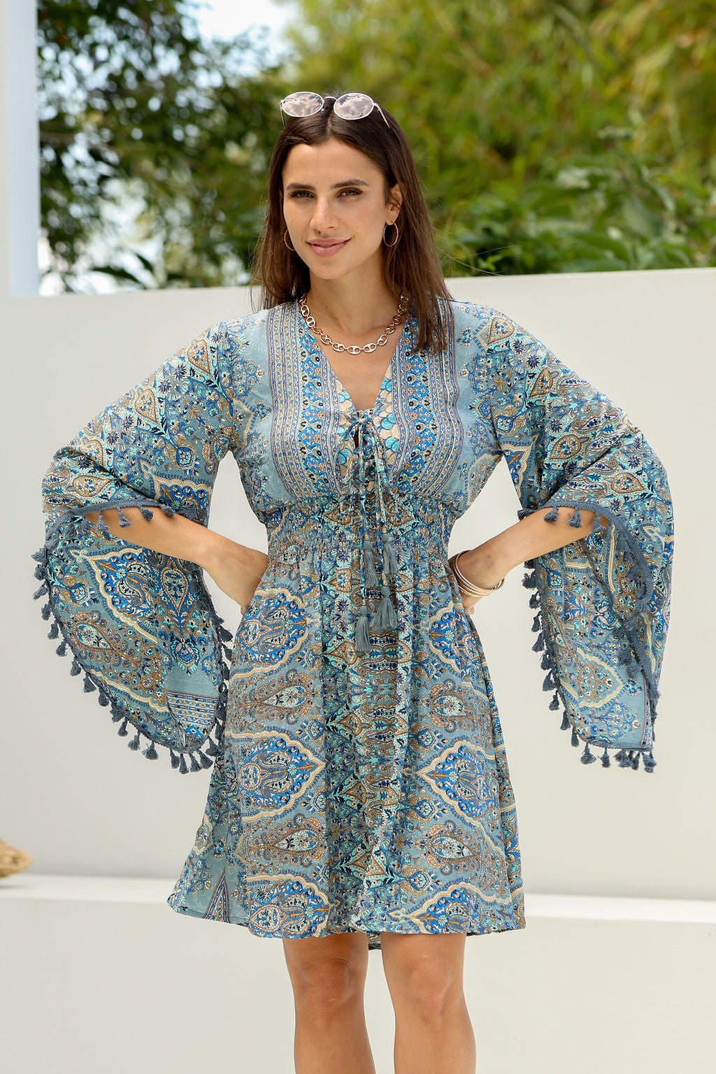 Allannah Dress (Blue)