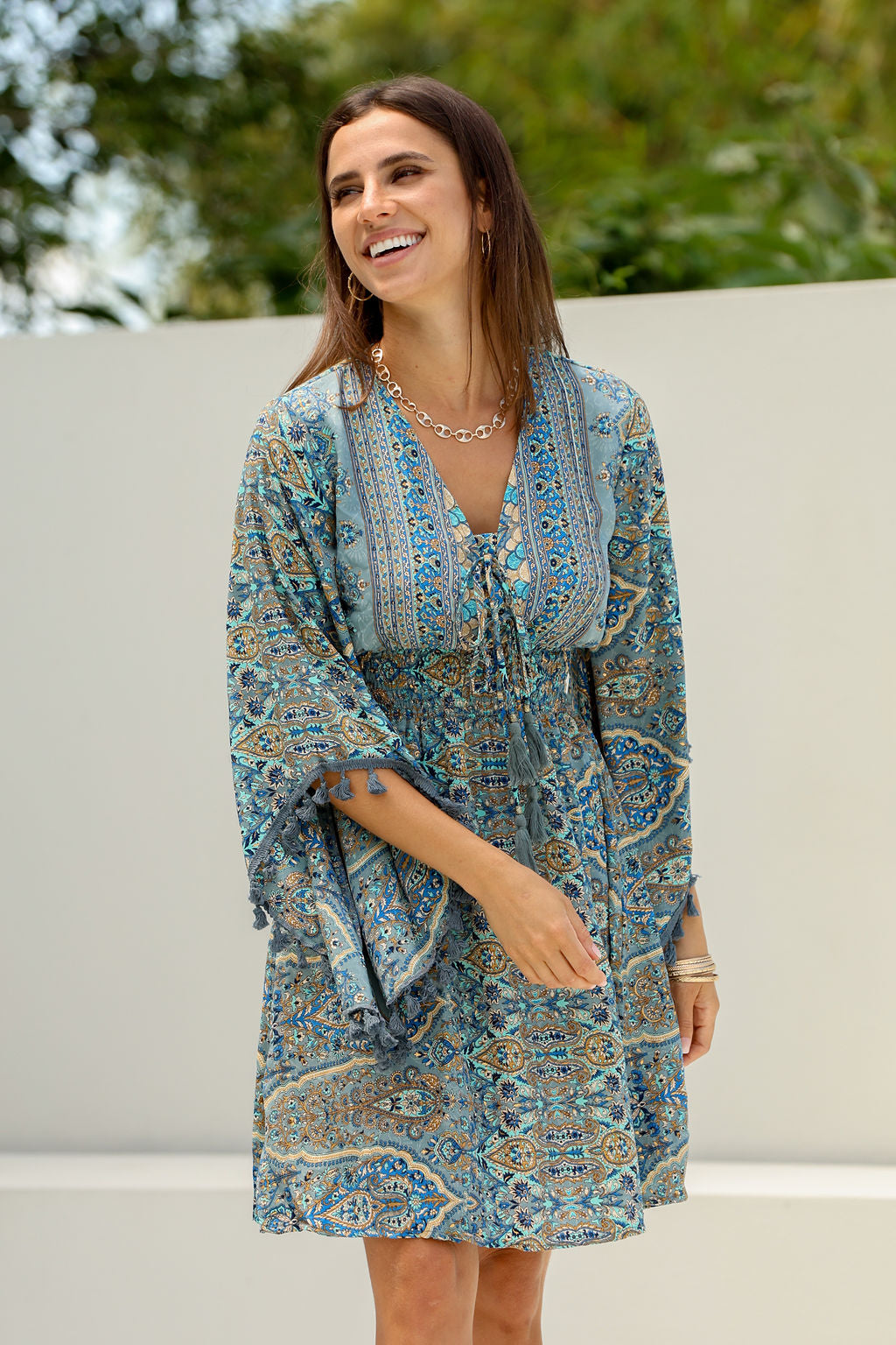 Allannah Dress (Blue)