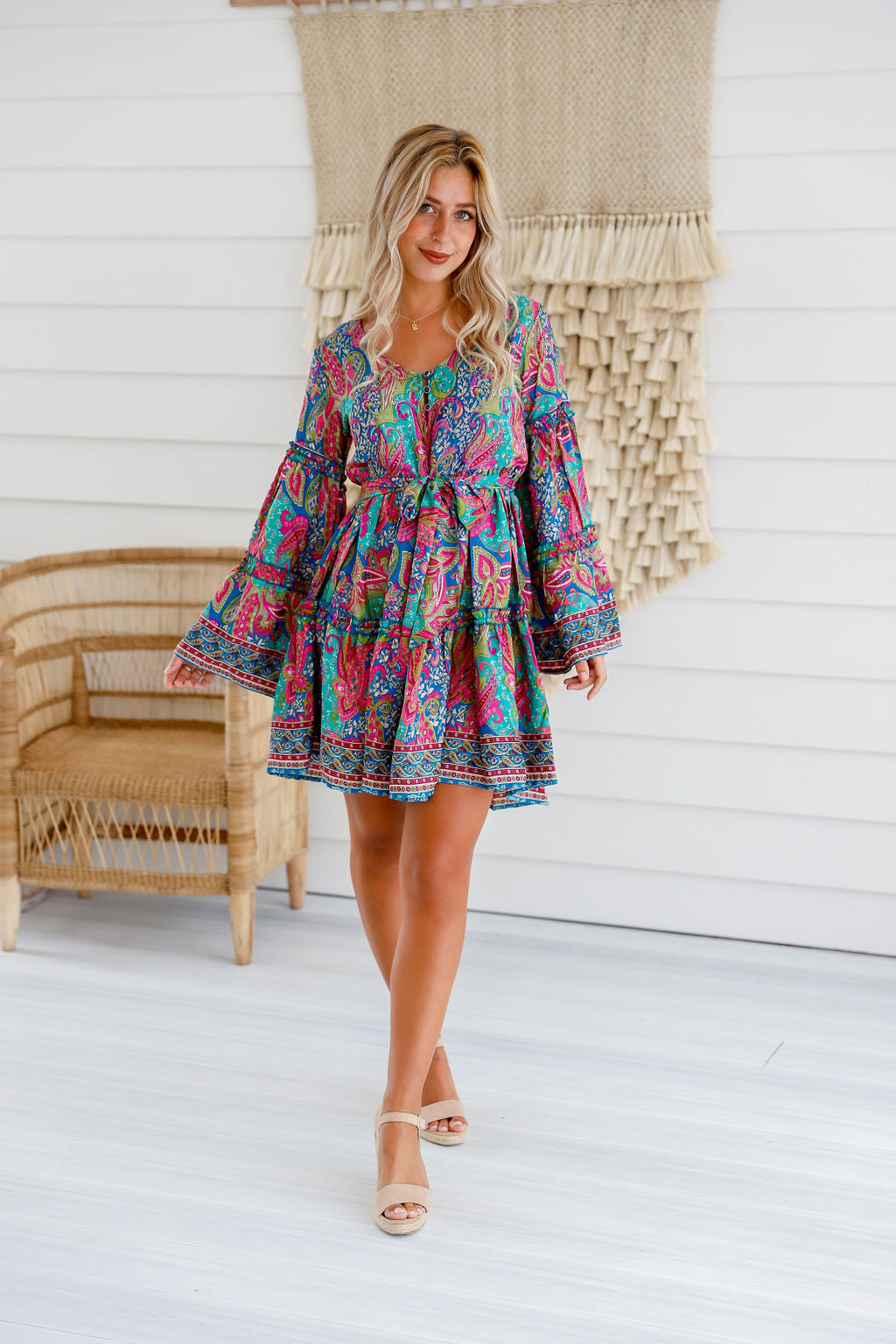 Amy Dress - Fushia Pink